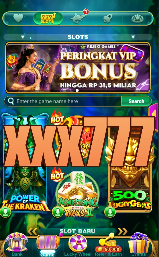 xxx777 Tangkapan Layar Resmi APK